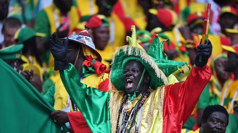 Senegal fans made plenty of noise against Poland - but left no litter!