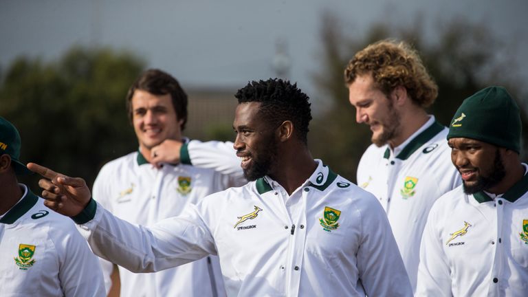 Siya Kolisi will lead the Springboks out against England