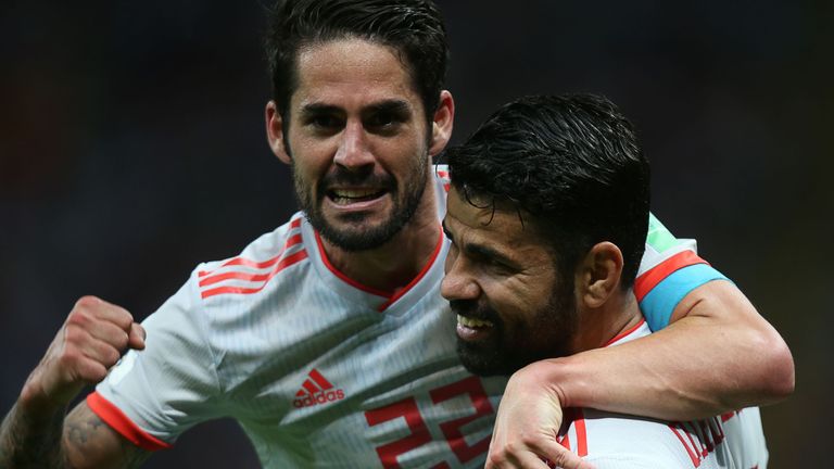 Spain Isco Diego Costa