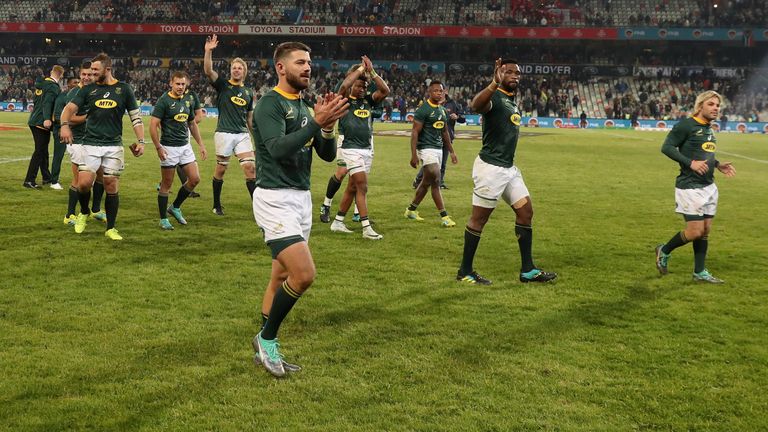 during the second test match between South Africa and England at Toyota Stadium on June 16, 2018 in Bloemfontein, South Africa.