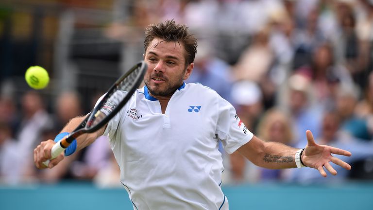 Stan Wawrinka lost his temper in the defeat to Querrey