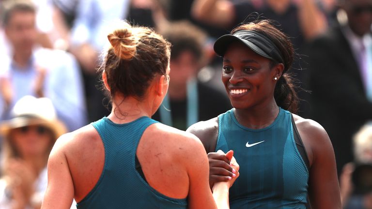 Simona Halep, Sloane Stephens