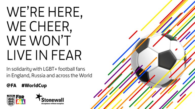 Football Association and Stonewall produce shareable image to promote LGBT+ inclusion in football