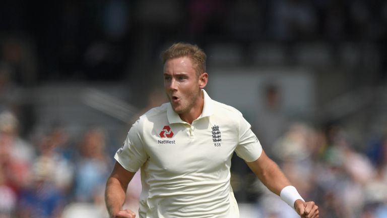 Stuart Broad during day one of the second Test Match between England and Pakistan at Headingley on June 1, 2018 in Leeds, England.
