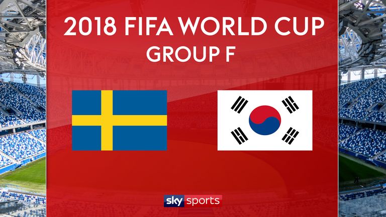 Sweden and South Korea meet on Monday (1pm BST)