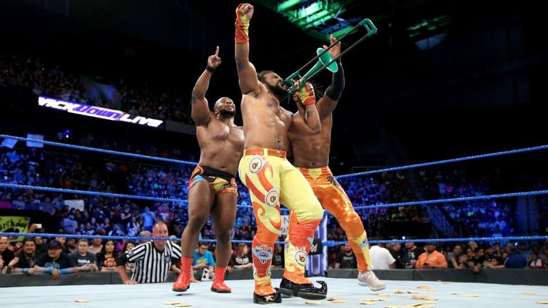 The New Day were winners in six-man tag-team action on this week's SmackDown