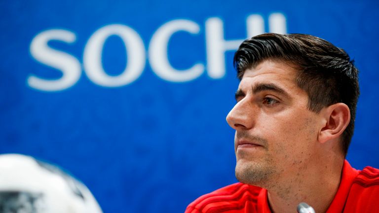 Chelsea goalkeeper Thibaut Courtois considers Belgium outsiders at the World Cup.