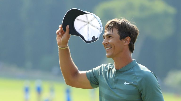  during the final round of the Italian Open at Gardagolf Country Club on June 3, 2018 in Brescia, Italy.