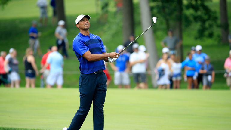 during the second round of The Memorial Tournament Presented by Nationwide at Muirfield Village Golf Club on June 1, 2018 in Dublin, Ohio.