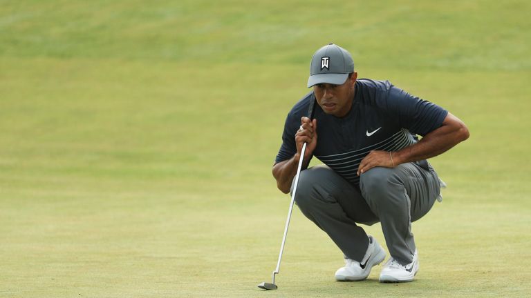 Woods was not happy with his putting on day one