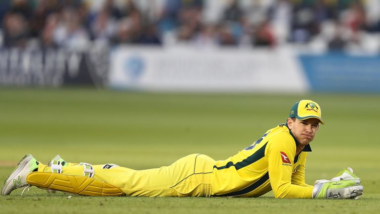 during the one day tour match between Sussex and Australia at The 1st Central County Ground on June 7, 2018 in Hove, England.