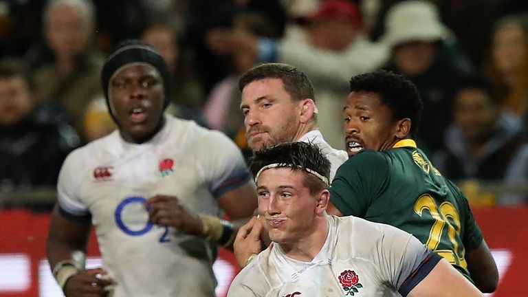 during the third test match between South Africa and England at Newlands Stadium on June 23, 2018 in Cape Town, South Africa.