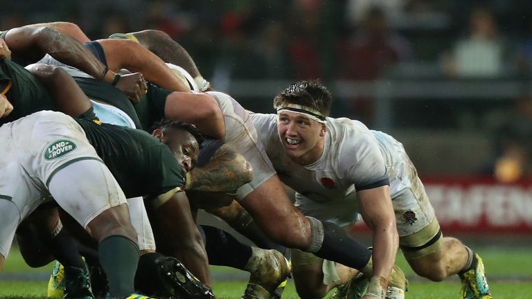 during the third test match between South Africa and England at Newlands Stadium on June 23, 2018 in Cape Town, South Africa.