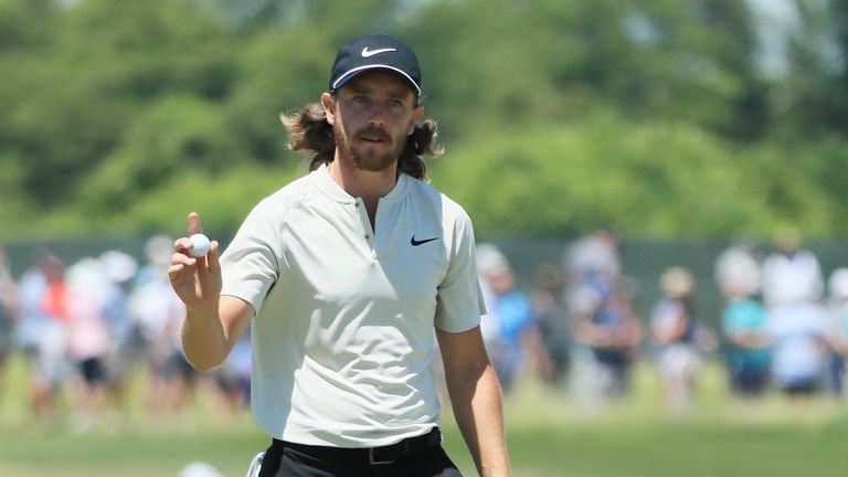 Tommy Fleetwood during the final round of the 2018 U.S. Open at Shinnecock Hills Golf Club on June 17, 2018 in Southampton, New York.
