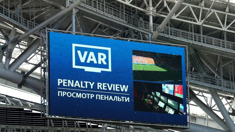 VAR in use at World Cup in the match between France and Australia