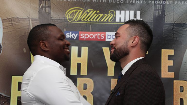 Dillian Whyte and Joseph Parker went face-to-face for the first time