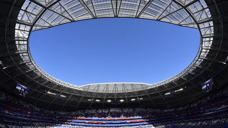 A view of Samara Arena as Costa Rica take on Serbia in group E