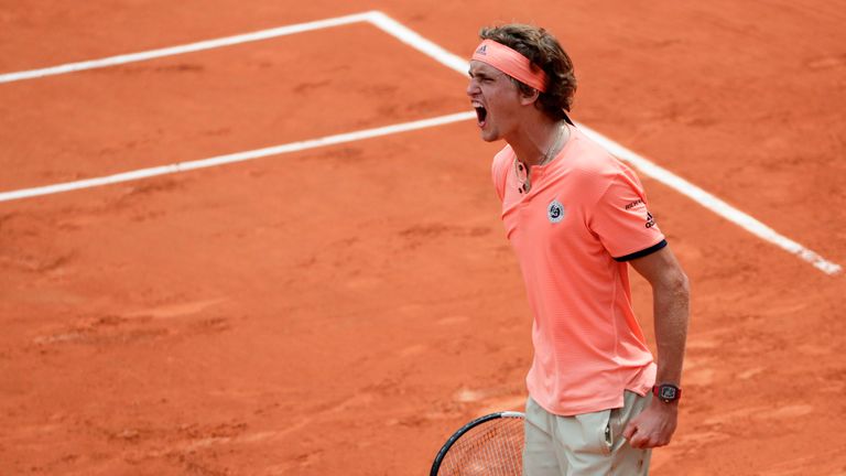 Alexander Zverev won his second five-set battle in a row at the French Open