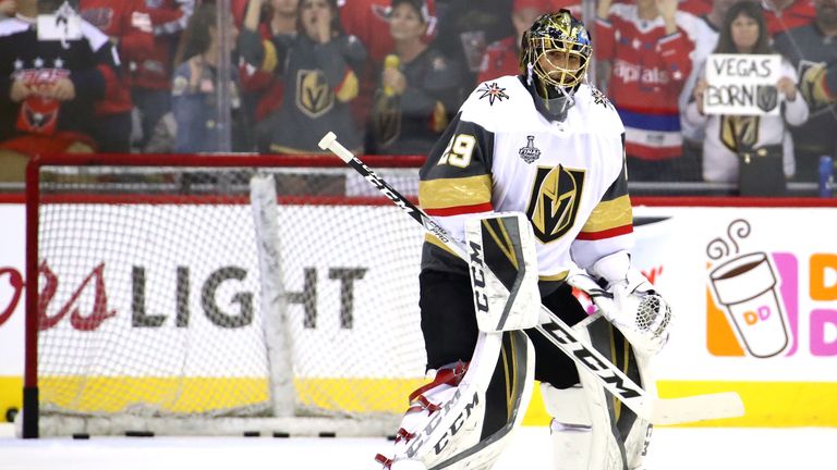 Marc-Andre Fleury conceded six as the Golden Knights saw their chances of winning the Stanley Cup in their inaugural season slip further out of reach