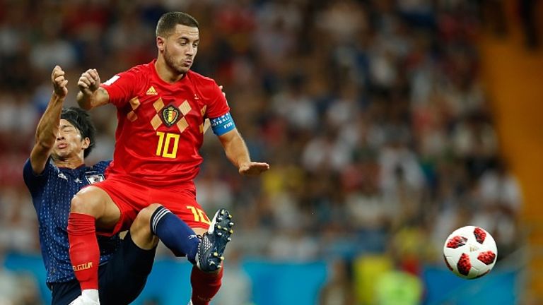 Eden Hazard hailed the depth of Belgium's squad in their comeback win against Japan