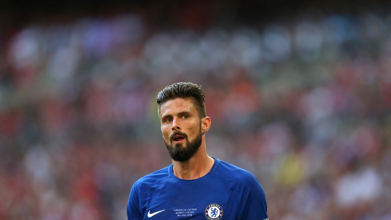Atletico Madrid have approached Chelsea for Olivier Giroud