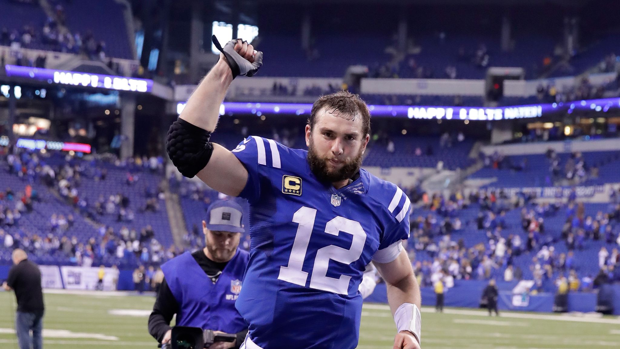 Andrew Luck's fantasy owners are happy to tell him about it