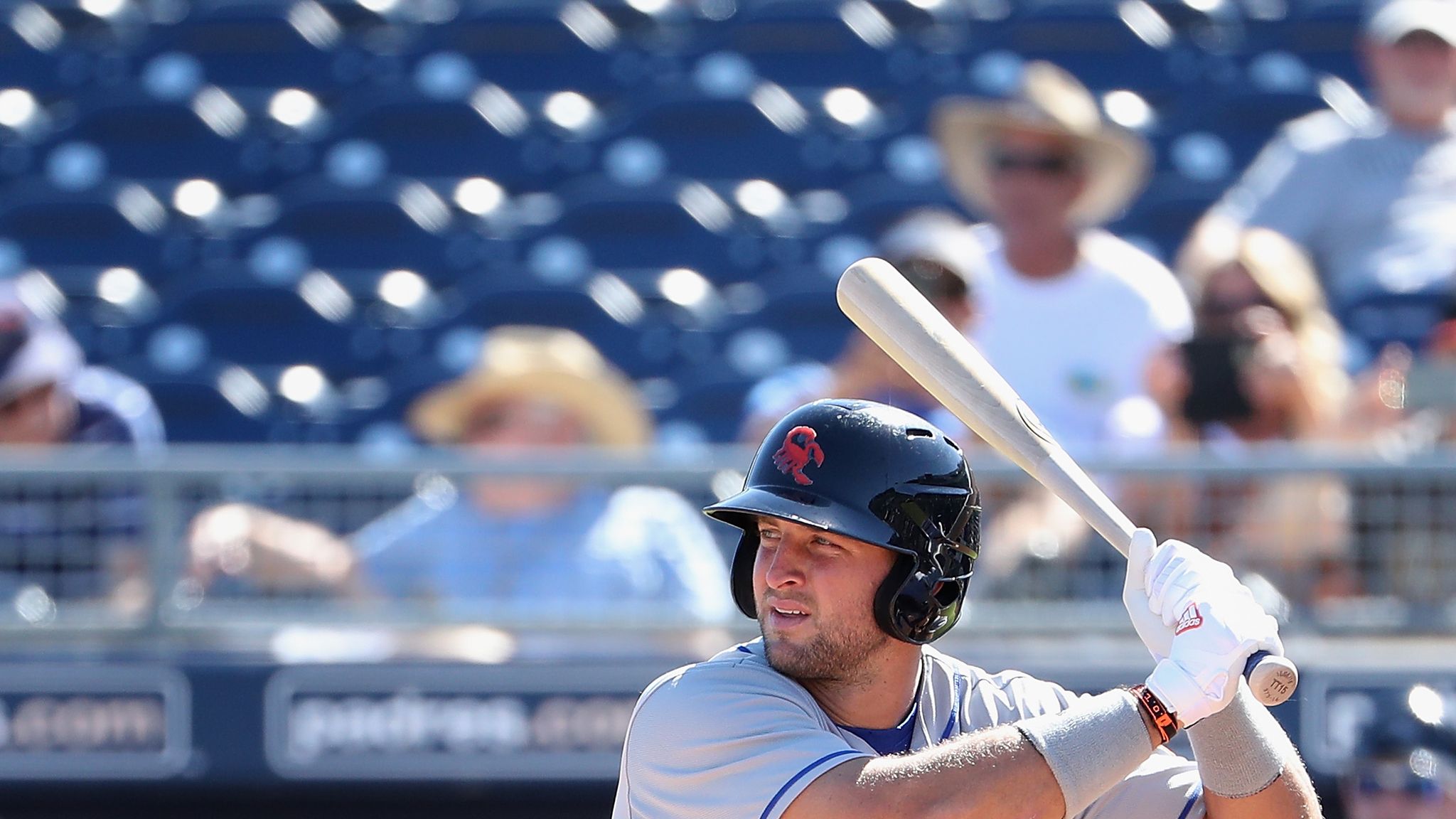 Tim Tebow doubles in first Eastern League All-Star Game at-bat