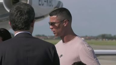Ronaldo lands in Turin