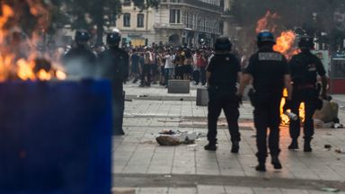 Celebration and riots in France