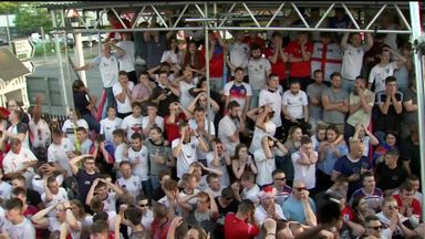 England fans react to Colombia win