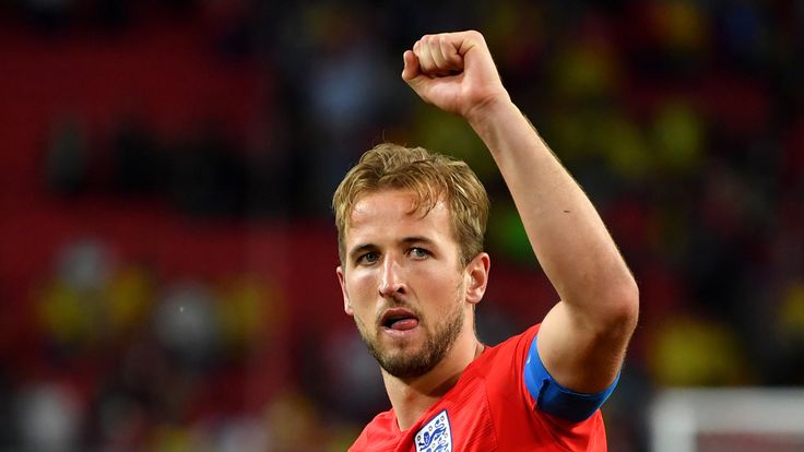 Harry Kane salutes the supporters following England's shootout win over Colombia