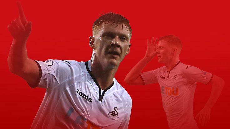 Swansea midfielder Sam Clucas