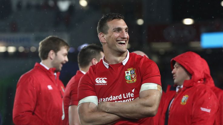 Sam Warburton during the Test match between the New Zealand All Blacks and the British & Irish Lions at Eden Park on July 8, 2017 in Auckland, New Zealand.