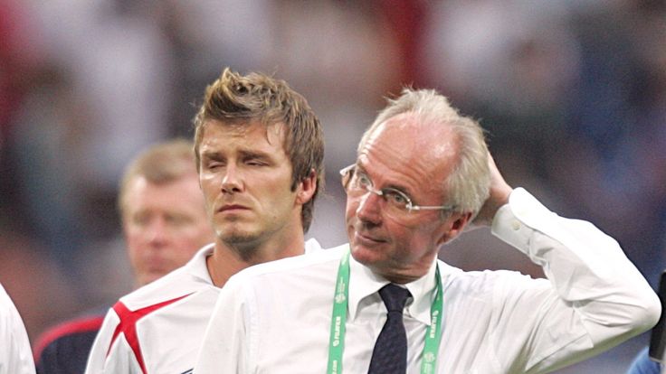Sven-Goran Eriksson and David Beckham feel World Cup heartbreak in 2006