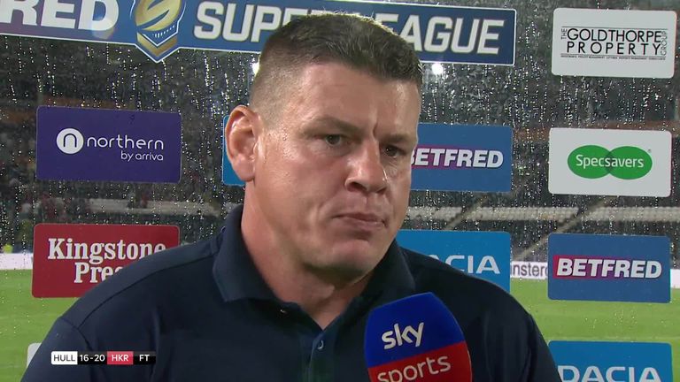 A disappointed Hull FC boss Lee Radford chats to Sky Sports after derby defeat