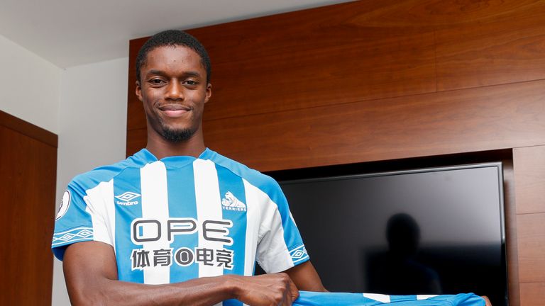 Huddersfield Town unveil new signing Adama Diakhaby