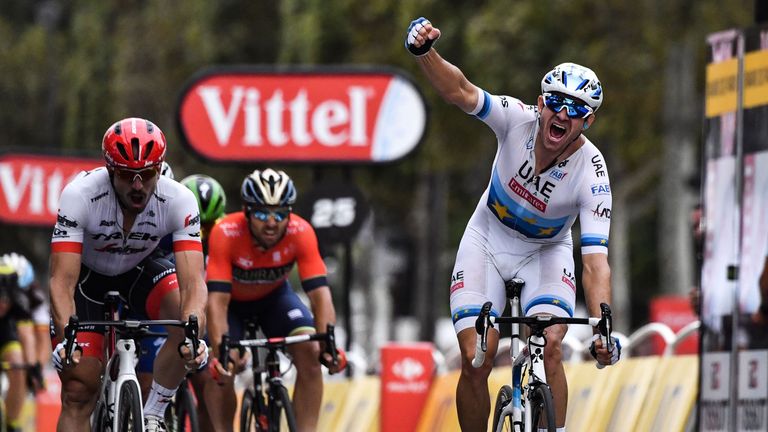 Alexander Kristoff wins final stage of Tour de France