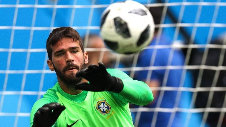 Alisson was Brazil's No 1 at the World Cup