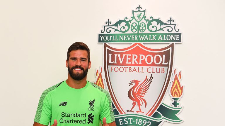 Alisson completed his world-record move to Liverpool on Thursday