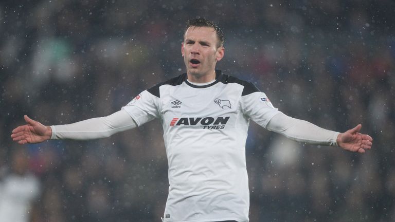Andreas Weimann spent three years at Pride Park, with a brief spell at Wolves in 2017