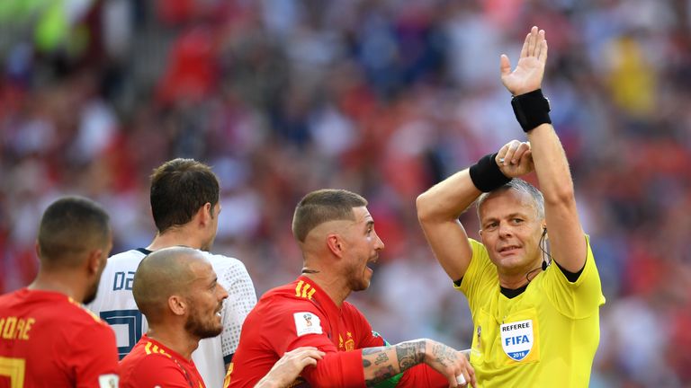  during the 2018 FIFA World Cup Russia Round of 16 match between Spain and Russia at Luzhniki Stadium on July 1, 2018 in Moscow, Russia.