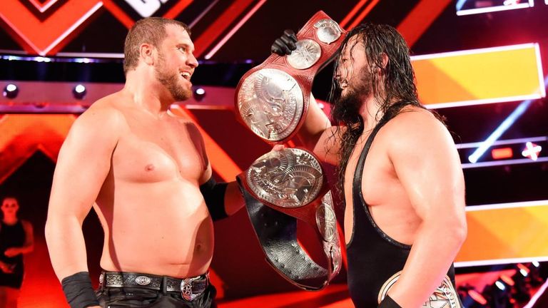 The B Team - Bo Dallas and Curtis Axel - won the Raw tag-team titles from the Deleters of Worlds