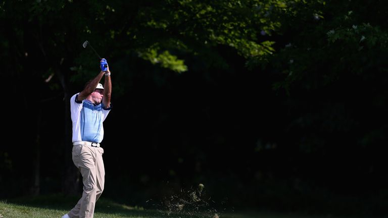 during the first round at the RBC Canadian Open at Glen Abbey Golf Club on July 26, 2018 in Oakville, Canada.