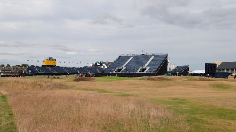 A general view of the 16th hole during preview day two of The Open Championship 2018 at Carnoustie