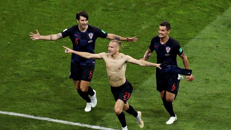  during the 2018 FIFA World Cup Russia Quarter Final match between Russia and Croatia at Fisht Stadium on July 7, 2018 in Sochi, Russia.
