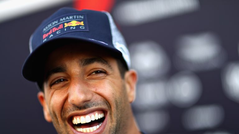Red Bull Racing's Daniel Ricciardo during previews ahead of the German Grand Prix at Hockenheimring