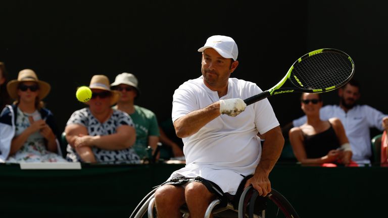 David Wagner played in this year's Quads division, the first time the event has taken place at Wimbledon