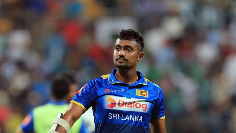 Dhanushka Gunathilaka  made his Test debut for Sri Lanka against India in July 2017