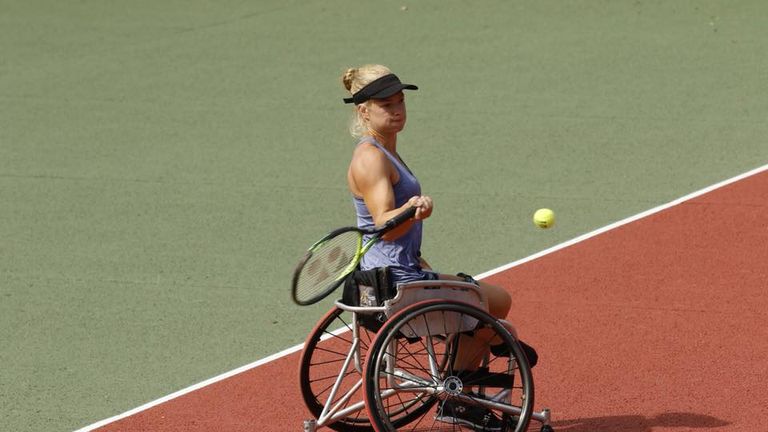 Diede de Groot is defending her Wimbledon title but will team up with her doubles partner who also happens to be her major rival