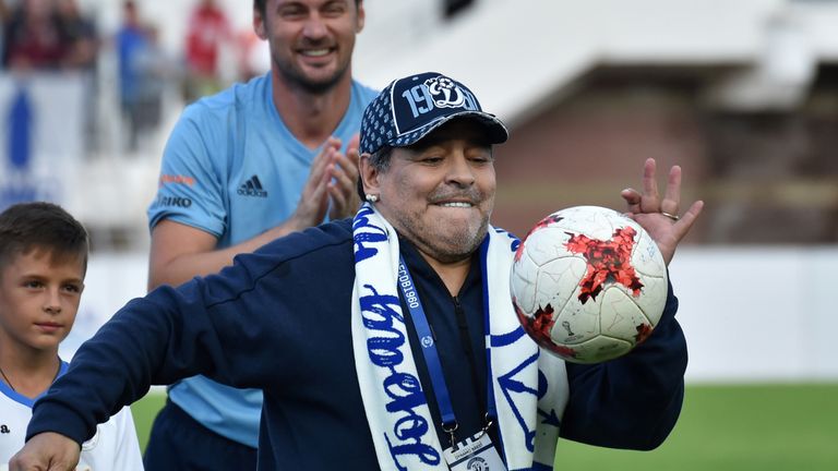 Diego Maradona is the new chairman of Dynamo Brest 